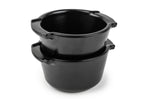 Duo ramequins Peugeot Appolia en céramique noir satin diamètre 11cm