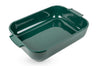 Plat four rectangle Peugeot Appolia en céramique vert forêt - 32 cm