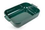 Plat four rectangle Peugeot Appolia en céramique vert forêt - 32 cm