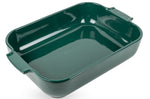 Plat four rectangle Peugeot Appolia en céramique vert forêt - 36 cm