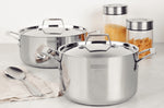 Faitout Tarmontina Grano 4,4L en inox triple couche 24cm