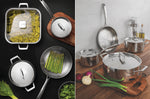 Faitout Tarmontina Grano en inox triple couche