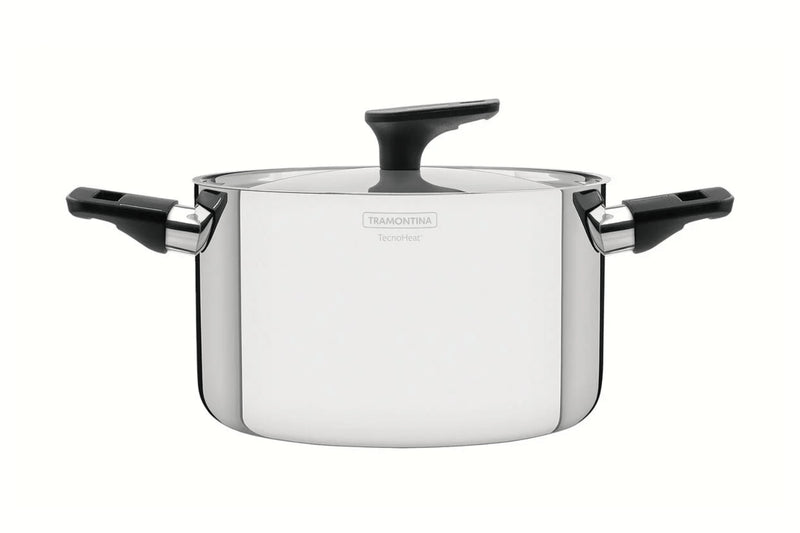 Faitout Tarmontina Grano en inox triple couche et bakélite - 20cm