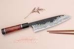 Couteau de chef 21cm japonais artisanal Kisuke Manaka Enn en cognassier avec 2 anneaux