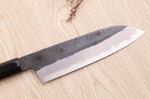 Couteau santoku 18cm japonais artisanal Sakai Kikumori Kikuzuki Kuro