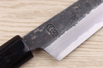 Couteau kiritsuke universel 13,5cm japonais artisanal Sakai Kikumori Kikuzuki Kuro