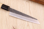 Couteau kiritsuke universel 13,5cm japonais artisanal Sakai Kikumori Kikuzuki Kuro