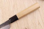 Couteau kiritsuke universel 13,5cm japonais artisanal Sakai Kikumori Kikuzuki Kuro