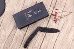 Couteau pliant japonais Yu Kurosaki Kurohyo SG2 manche en fibre de carbone 13,2cm
