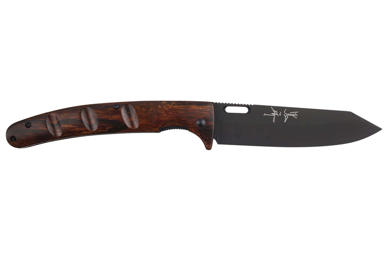 Couteau pliant japonais Yu Kurosaki Kurohyo SG2 manche en bois de fer 13,2cm