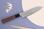 Couteau santoku 18cm japonais Sakai Takayuki Ginga damas