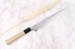 Couteau yanagiba 24cm japonais artisanal Sakai Kikumori Kikuzuki Rin