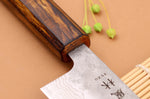 Couteau de chef 18cm japonais artisanal Yuzo Enju Damas 440C