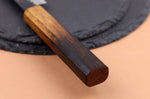 Couteau universel 13,5cm japonais artisanal Yuzo Black AS chêne brûlé