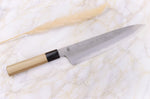 Couteau de chef 24cm japonais artisanal Sakai Kikumori Kikuzuki Rin