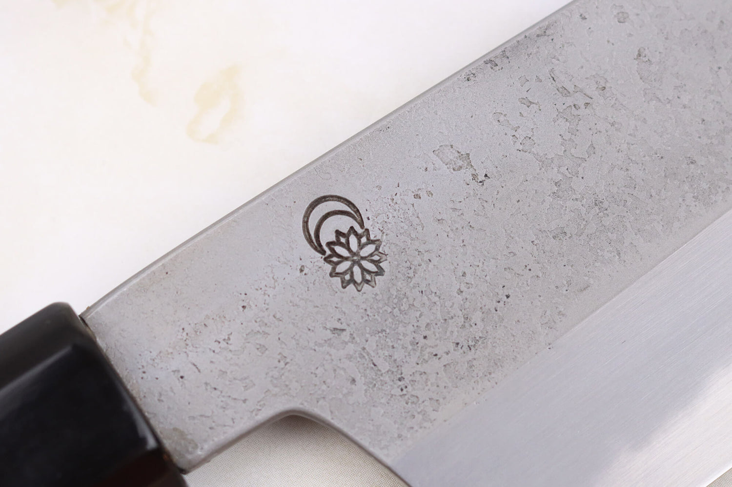 Couteau de chef 24cm japonais artisanal Sakai Kikumori Kikuzuki Rin