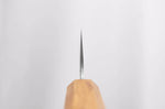 Couteau bunka 16,5cm japonais artisanal Sakai Kikumori TS10 en chêne