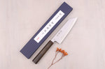Couteau bunka 16,5cm japonais artisanal Sakai Kikumori TS10 en chêne noir