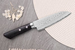 Couteau ko santoku 13cm japonais artisanal Masutani VG10 Damas