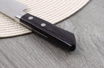 Couteau ko santoku 13cm japonais artisanal Masutani VG10 Damas