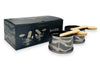 Service à raclette à la bougie Cookut Lumi Les Plus Brillantes services poêlons et spatules pour 2 - Argent onyx