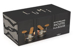 Service à raclette à la bougie Cookut Lumi Les Plus Brillantes services poêlons et spatules pour 2 - Argent onyx