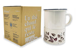 Mug à thé Cookut Sixtea chauffé à la bougie blanc