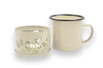 Mug à thé Cookut Sixtea chauffé à la bougie blanc