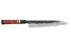 Couteau sujihiki 24cm japonais artisanal Kisuke Manaka Enn en cognassier avec 3 anneaux