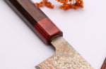 Couteau de chef 24cm japonais artisanal Takeshi Saji VG10 Rainbow Nashiji