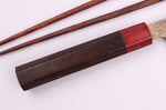 Couteau sujihiki 27cm japonais artisanal Takeshi Saji VG10 Rainbow Nashiji