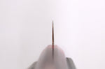 Couteau sujihiki 24cm japonais artisanal Takeshi Saji VG10 Rainbow Nashiji