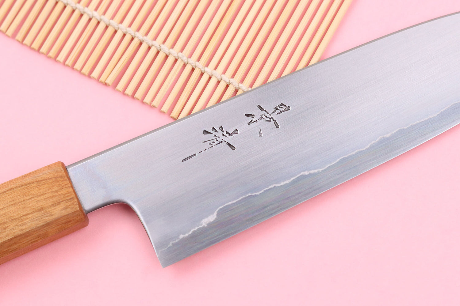 Couteau santoku 18cm japonais artisanal Kagekiyo Sakura Ginsan