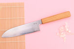 Couteau santoku 18cm japonais artisanal Kagekiyo Sakura Ginsan