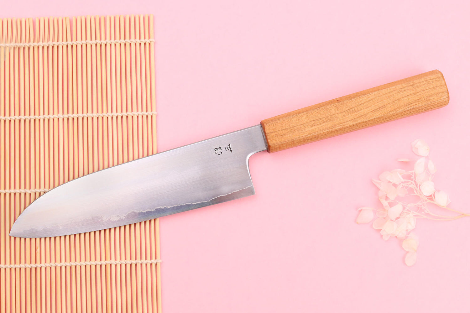 Couteau santoku 18cm japonais artisanal Kagekiyo Sakura Ginsan