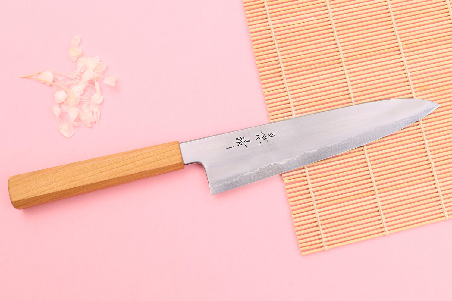Couteau de chef 21cm japonais artisanal Kagekiyo Sakura Ginsan