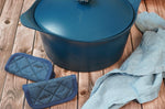 Paire de maniques en coton Cookut pour l'Incroyable Cocotte à personnaliser - Myrtille