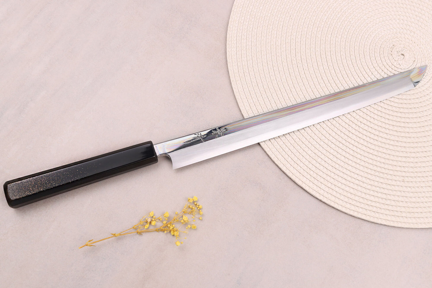 Couteau sakimaru 30cm japonais artisanal Kagekiyo Hirame VG10