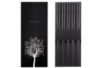 Set de 5 paires de baguettes chinoises Kutoyama en fibres de verre noires 24cm