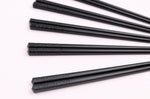 Set de 5 paires de baguettes chinoises Kutoyama en fibres de verre noires 24cm