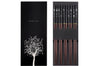 Set de 5 paires de baguettes chinoises Kutoyama en bois de nanmu 23cm