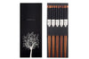 Set de 5 paires de baguettes chinoises Kutoyama en bois 23cm