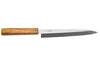 Couteau yanagiba 21cm artisanal japonais Tsunehisa AUS-8 manche en chêne