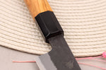 Couteau sujihiki 24cm japonais artisanal Hinoura Mutsumi Ajikataya Black Nashiji