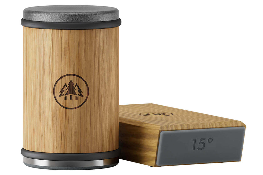 Set aiguiseur HORL 3 en chêne avec support magnétique