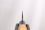 Couteau sujihiki 27cm japonais artisanal Hinoura Mutsumi Ajikataya Black Nashiji