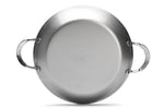 Poêle à Paëlla De Buyer Mineral B Element en fer 2 anses inox rivetées 28cm