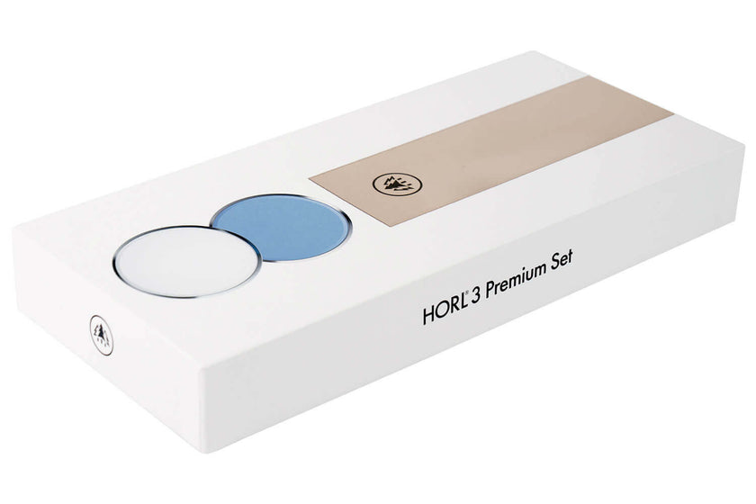 Set d’aiguisage Premium HORL 3 avec disques de finition et cuir