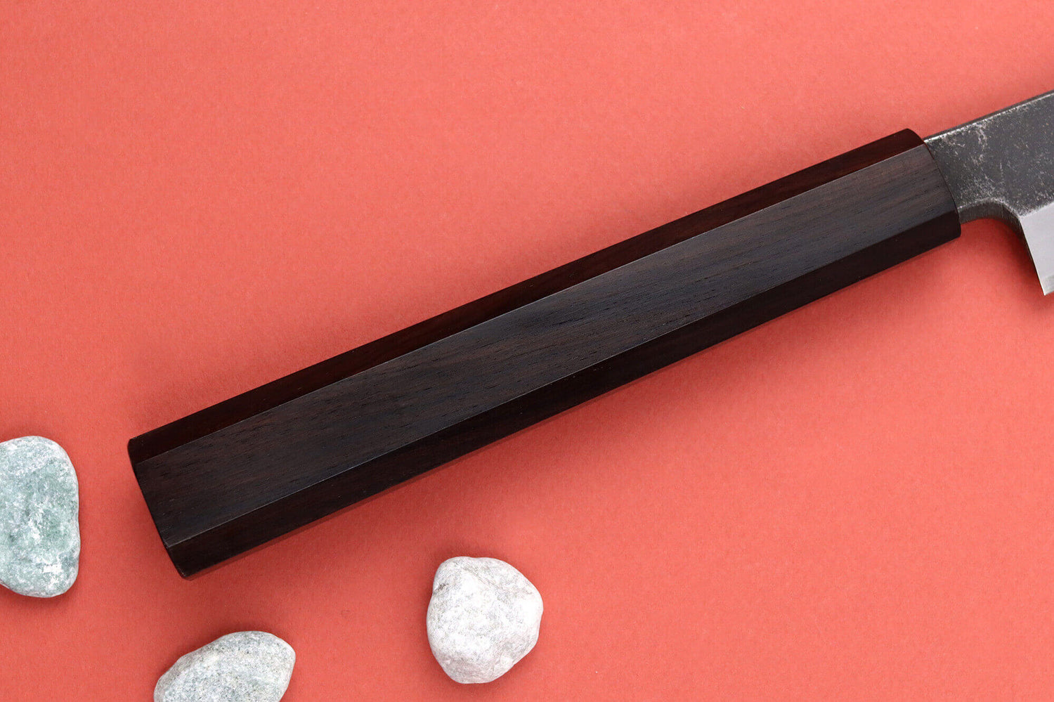 Couteau yanagiba kiritsuke 30cm japonais artisanal Hatsukokoro Shirasagi manche en ébène