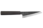 Couteau honesuki 15cm japonais artisanal Hatsukokoro Shirasagi manche en ébène